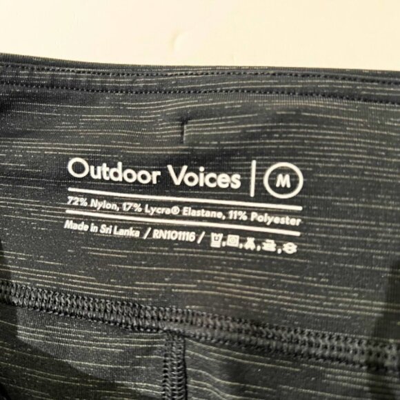 OUTDOOR VOICE Black Space Dye 7/8 Leggings Size M - Picture 11 of 13